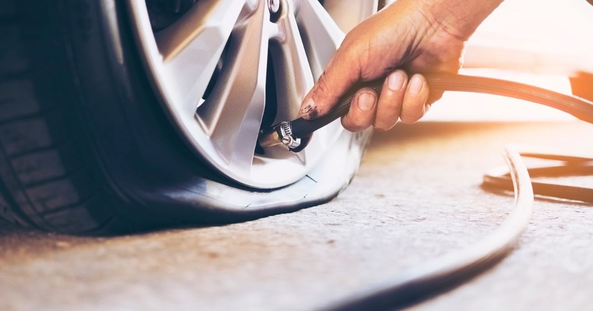 Under Inflated Tires Increase the Risk of a Car Accident.